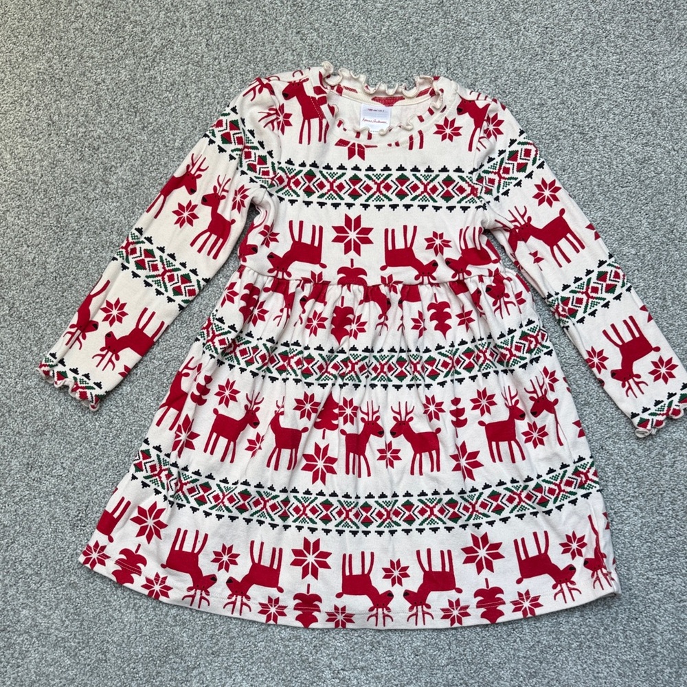 Hanna Andersson Red and White Kids Dress - Holiday Dresses!